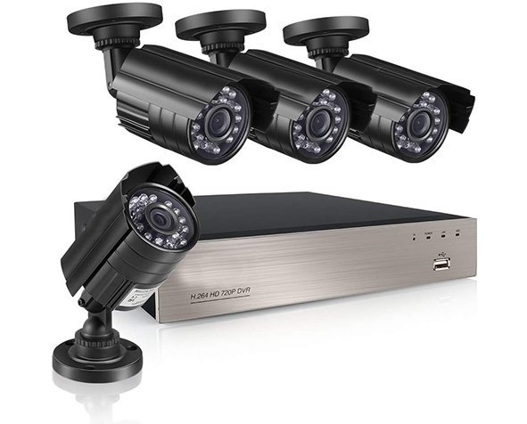 4 Channel 720P Security Camera System